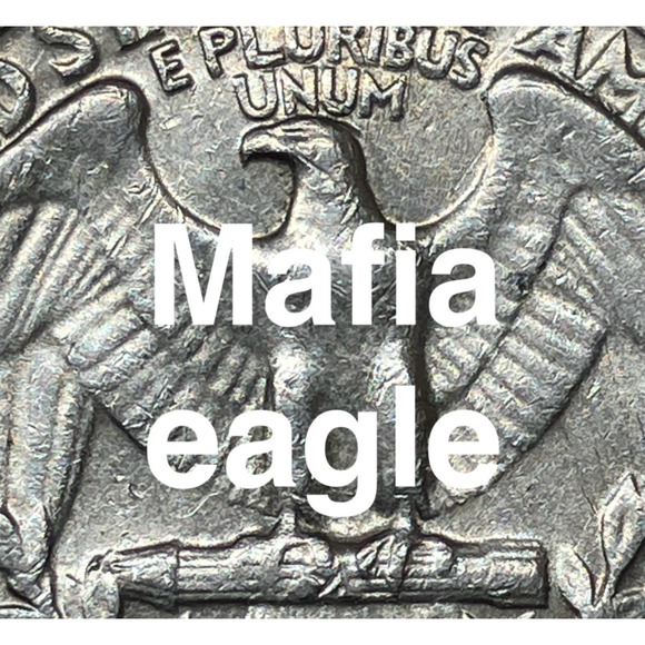 1966 Washington Quarter “Mafia-Strike" Eagle on Reverse & Rim Error on Obverse - Picture 1 of 16